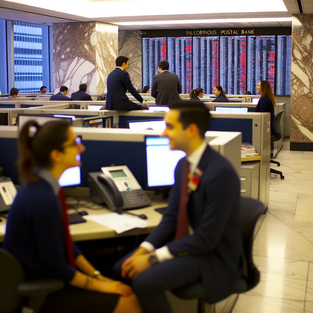 Illustration du secteur Banque / Assurance pour La Banque Postale