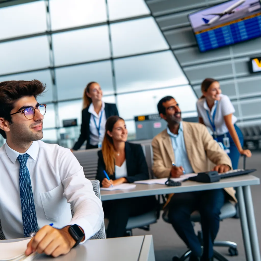 Illustration du secteur Transport / Logistique pour Vinci Airports